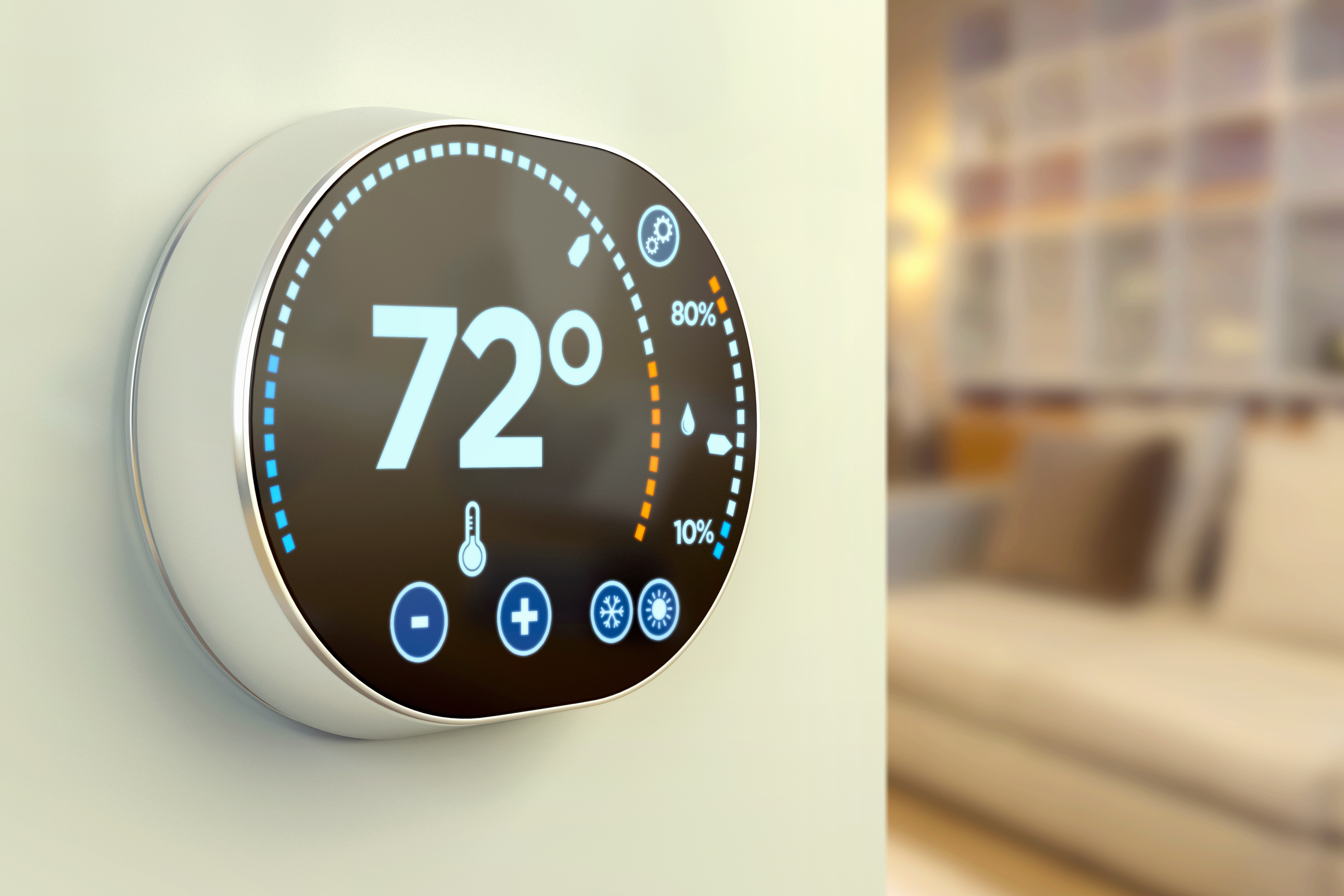 intelligent home automation system: fahrenheit temperature multimedia thermostat