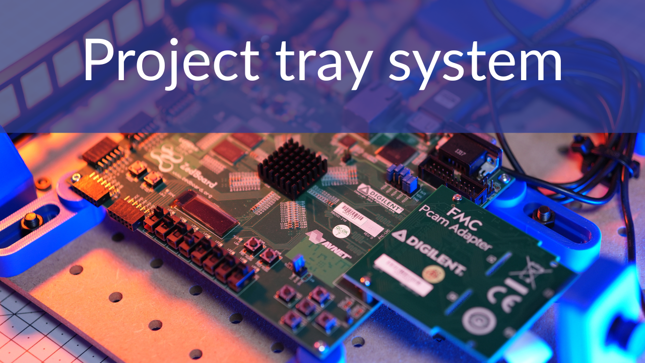 Blog project tray system